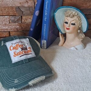 Fueled by Coffee and Sarcasm Green Cap